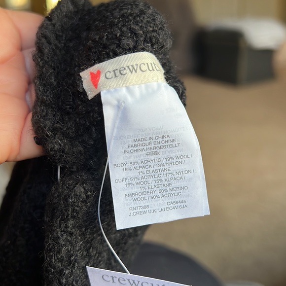 J. Crew Crewcuts Black Panda Bear Paw Mittens NWT - Picture 5 of 6